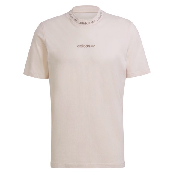 ADIDAS • Men’s Linen Trefoil Linear Short Sleeve Tee Shirt - Picture 1 of 10